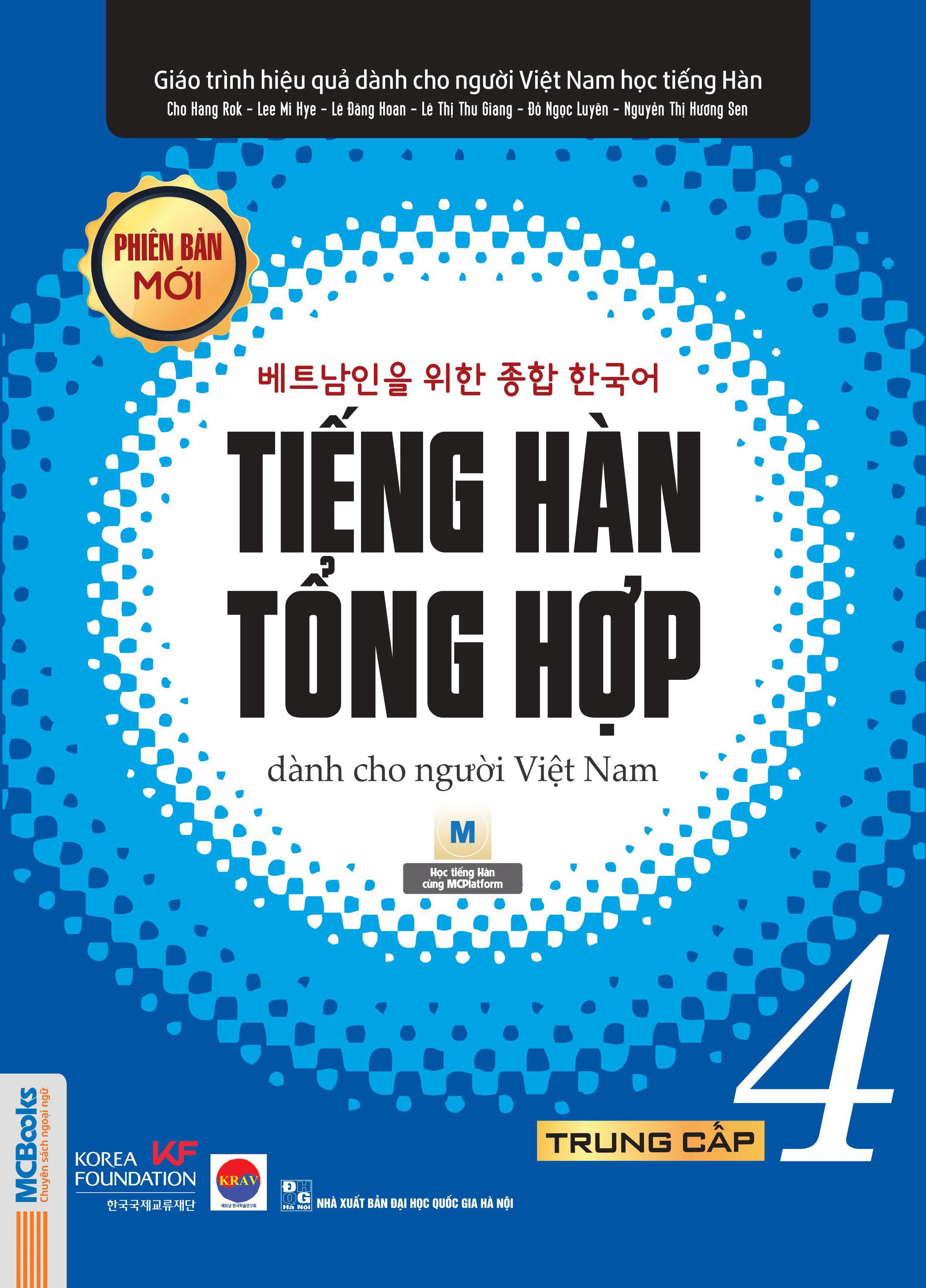 Bộ Sách - Tiếng Hàn Tổng Hợp Dành Cho Người Việt Nam Trung Cấp 4 (Giáo Trình+ SBT)