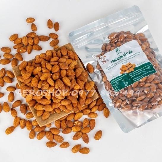 250GRAM HẠNH NHÂN SẤY NGUYÊN VỊ, SẤY MỘC