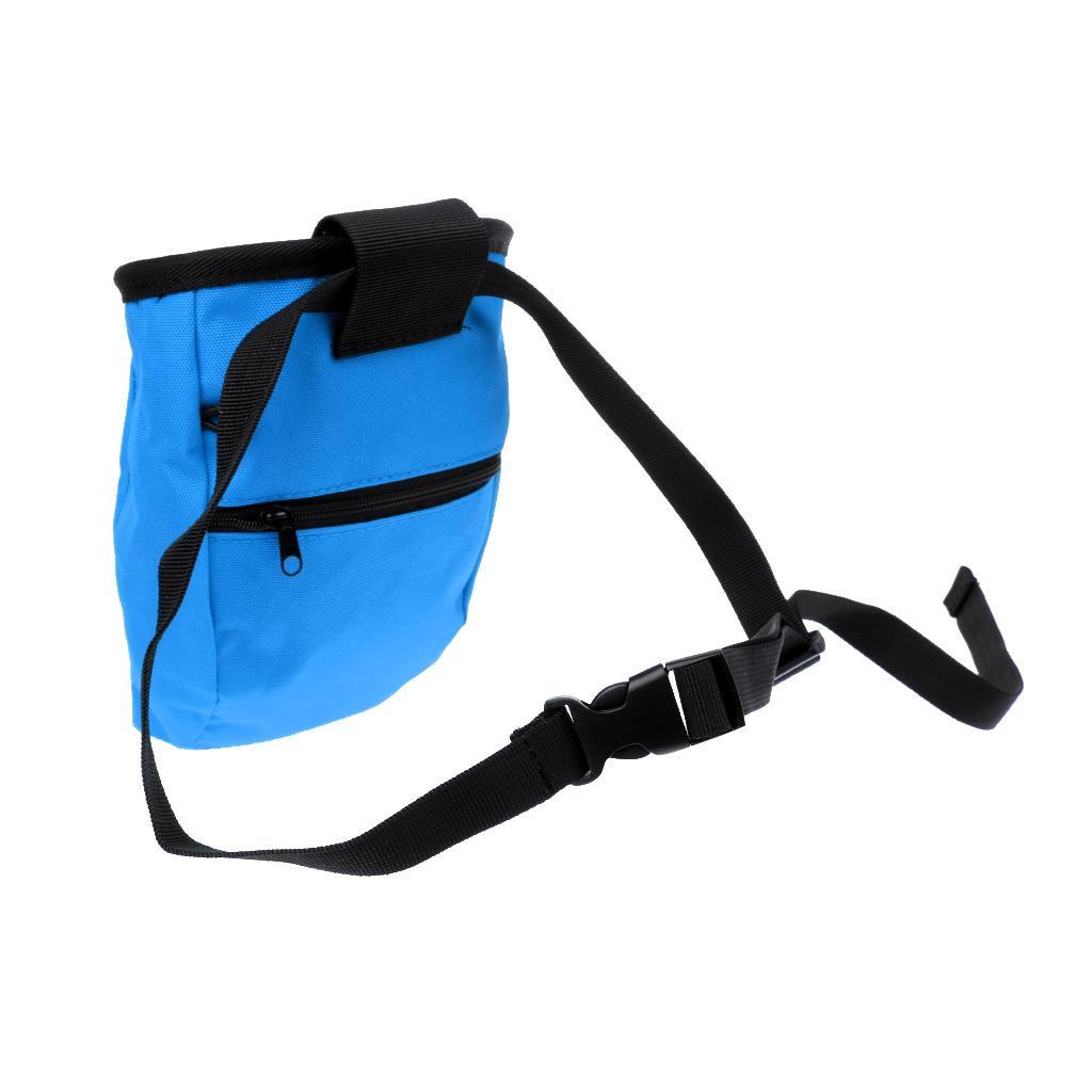Rock Climbing Arborist Right Handed Ascender 8-13mm Rope Clamp Riser Gear Equipment + Chalk Bag