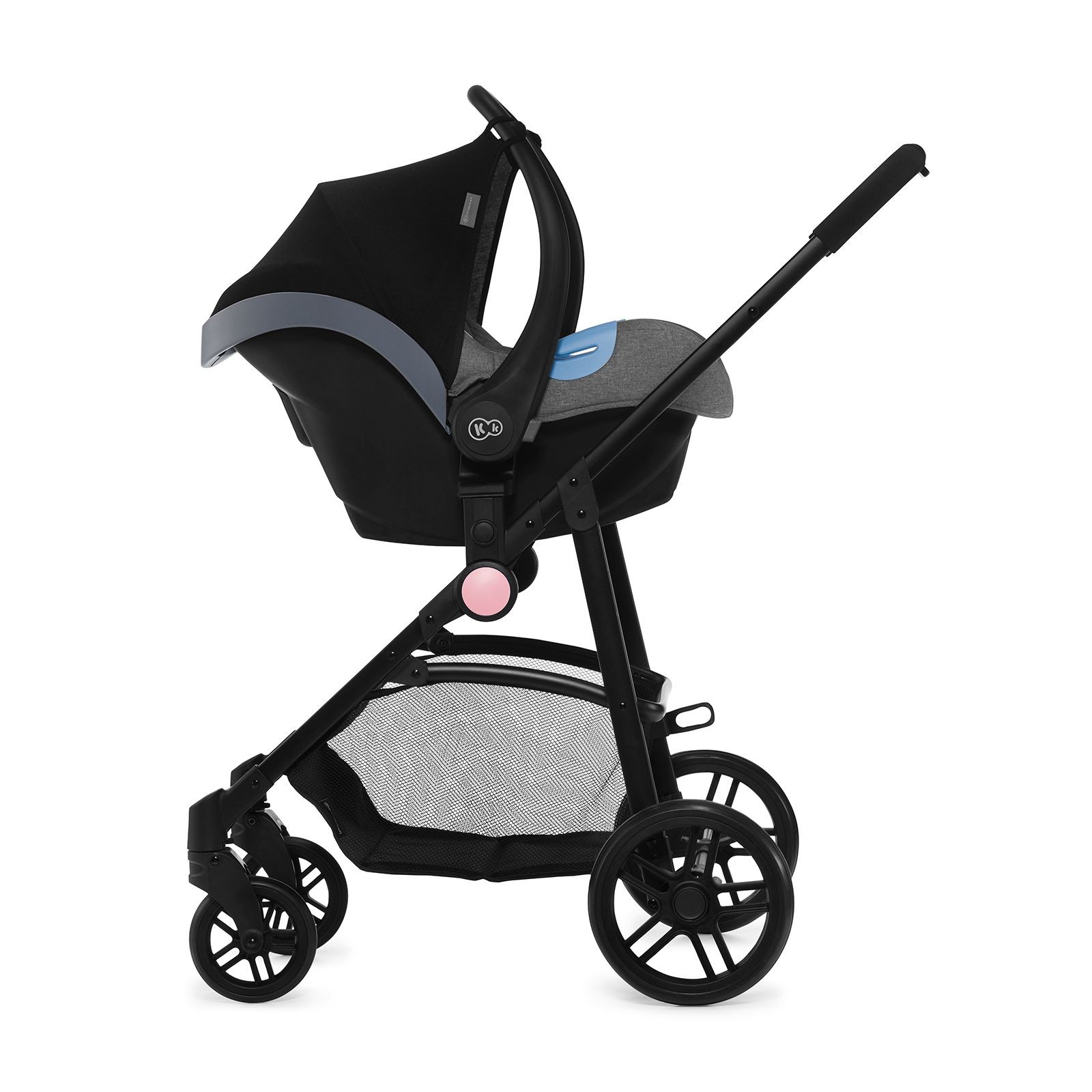 Bộ xe đẩy Kinderkraft Juli 3in1 cho bé từ 0 tháng tuổi - Gồm xe đẩy, xe nôi và ghế ngồi ô tô - Chính hãng
