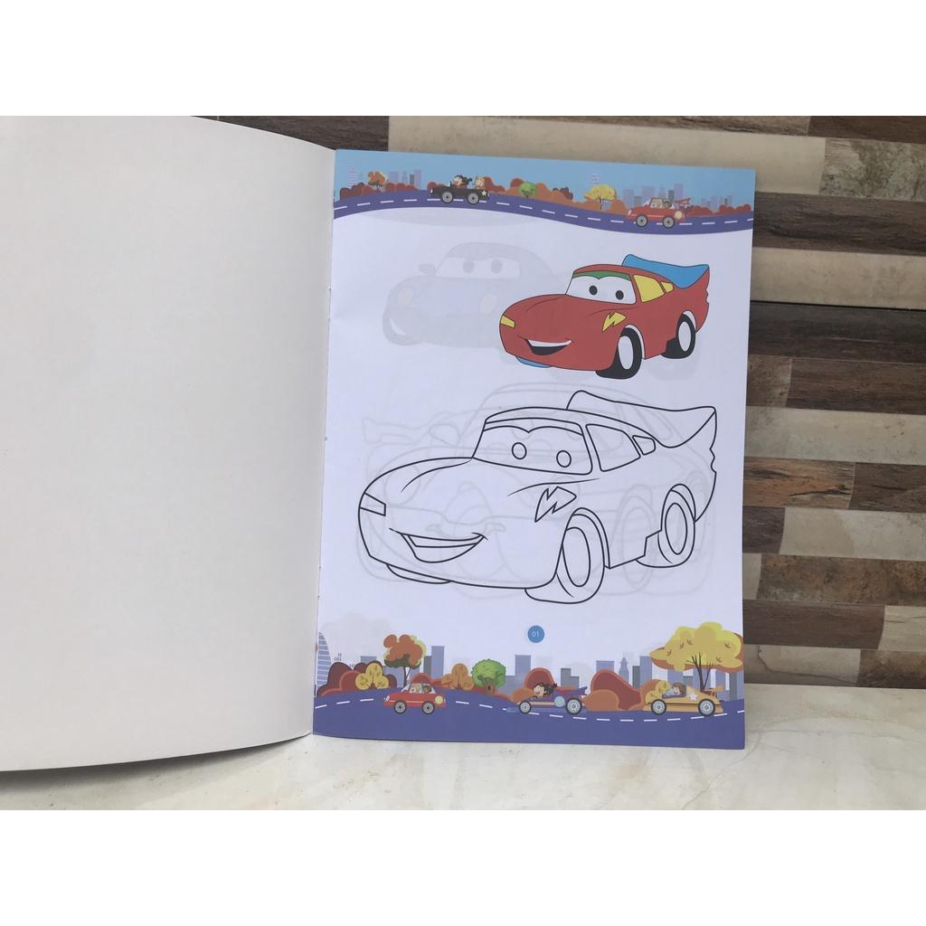 Bé tập tô màu TAYO