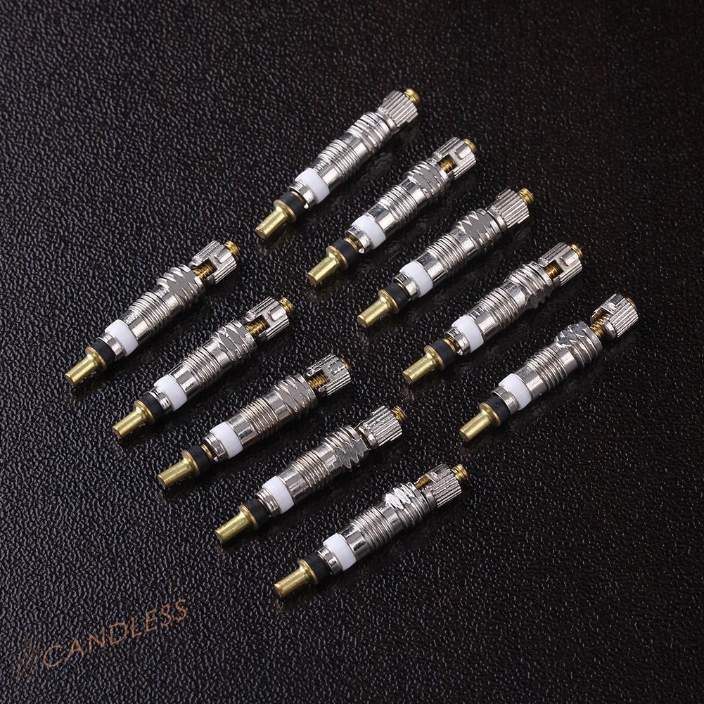Bộ 10 Van Hơi + 10 Nắp Van Hơi Cho Xe Đạp
