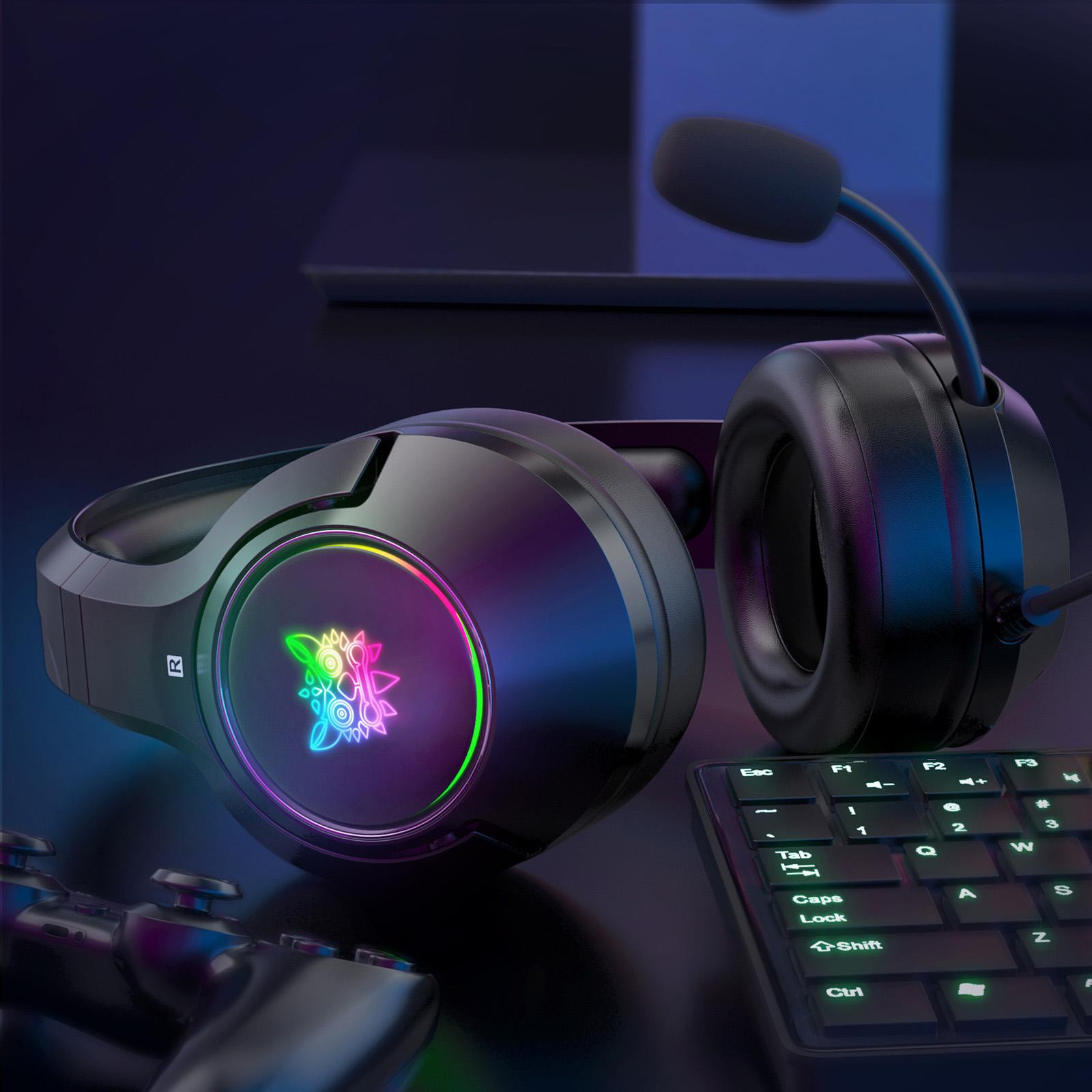 Tai nghe chơi game có dây ONIKUMA K9 USB Âm thanh vòm ảo 7.1 khử tiếng ồn