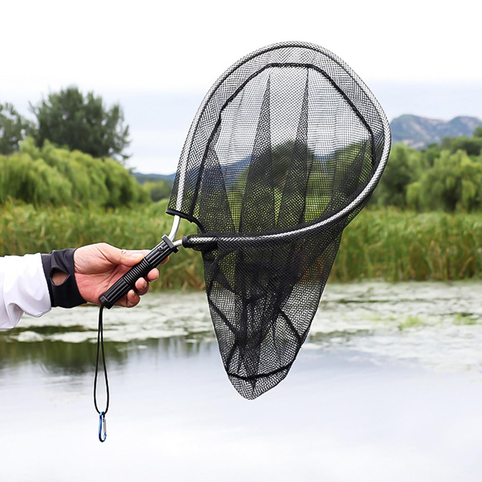 Fishing Landing Net Fishing Mesh Net for Freshwater Saltwater Fishing Tools
