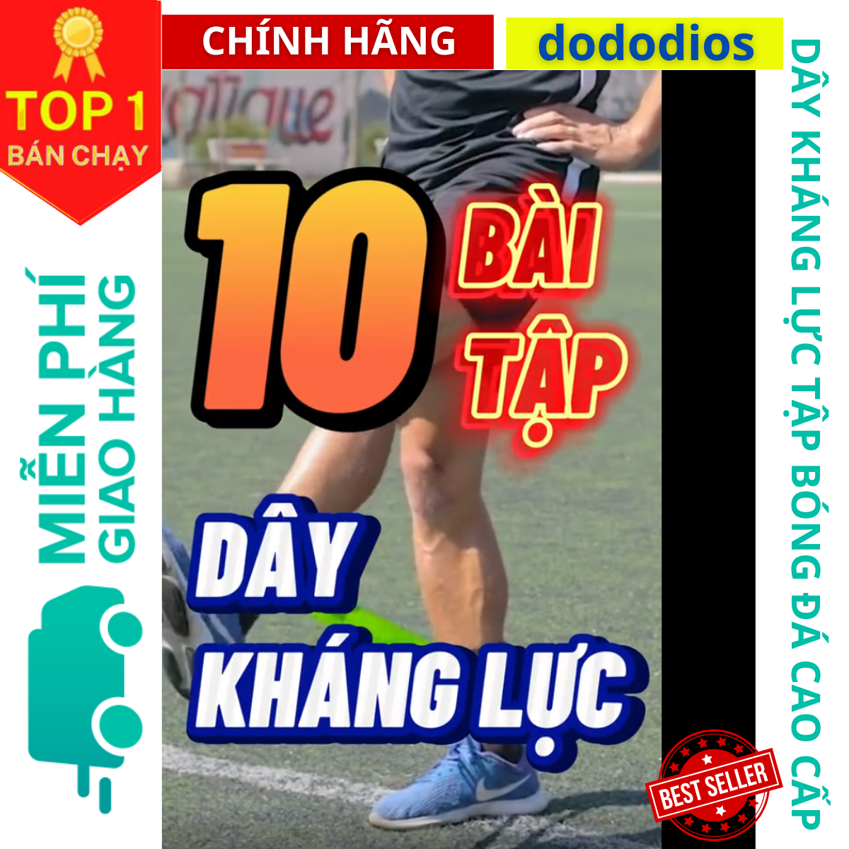 Dây Mini Band Dây Cao Su Kháng Lực DoDoDios Tập Chân Mông Đá Bóng