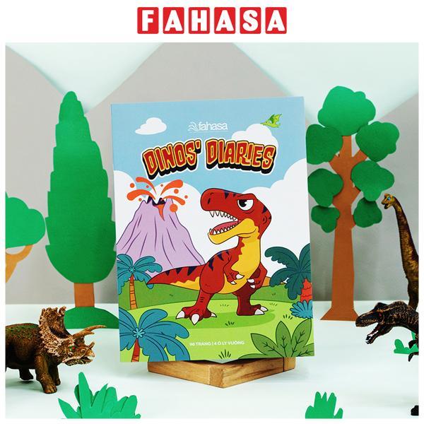 Tập Học Sinh Dinos' Diaries - 4 Ô Ly Vuông - 96 Trang 100gsm - The Sun - T-rex