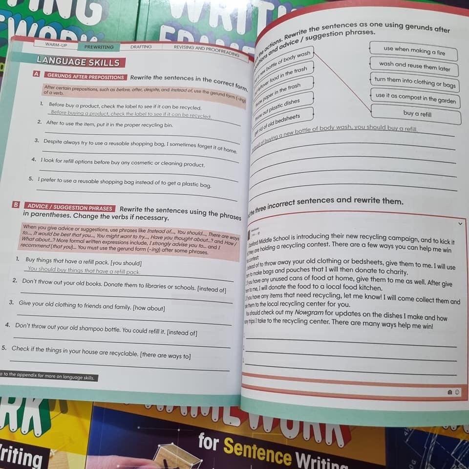 Writing framework bộ nhập 18q màu