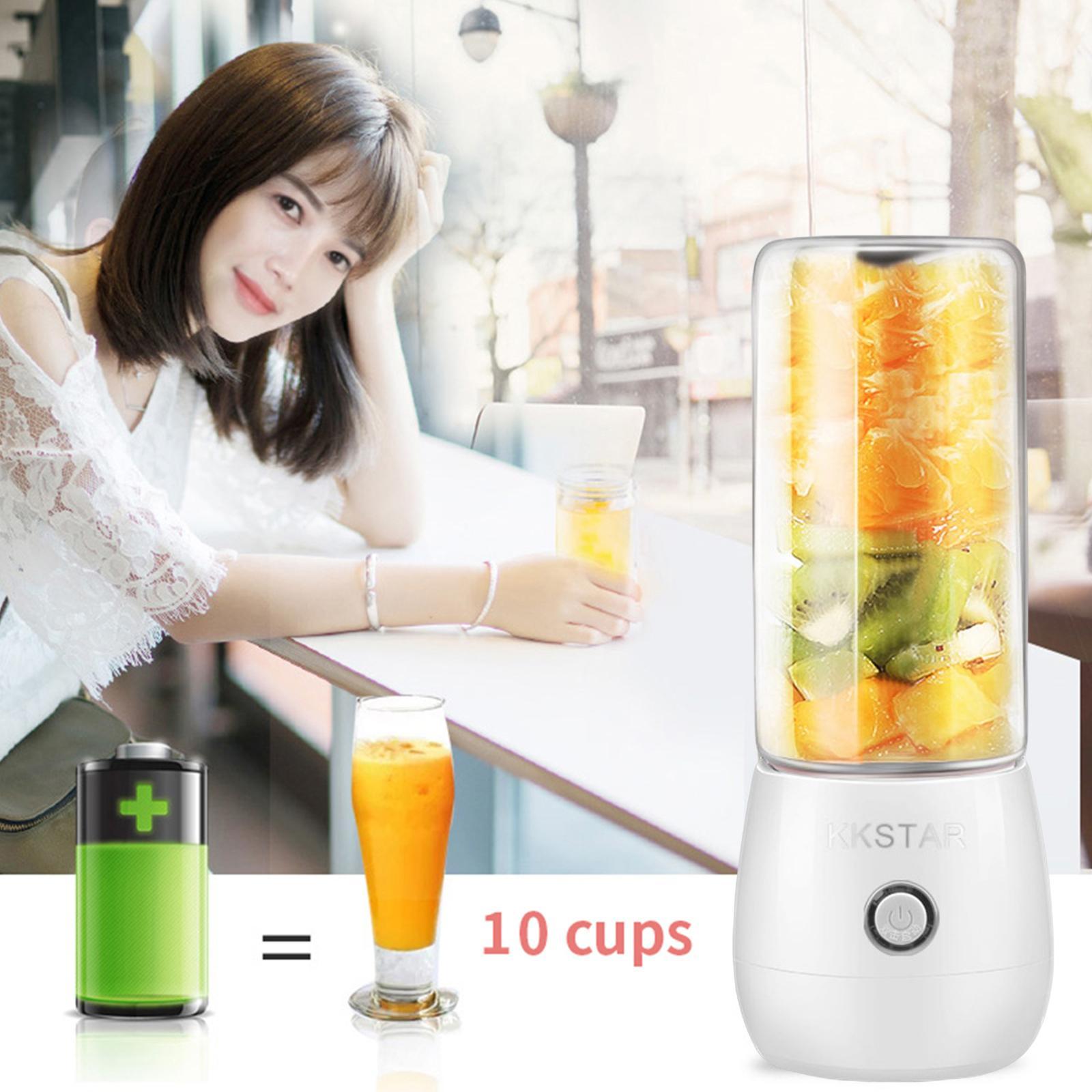 Portable Blender, USB Rechargeable Personal Travel Juicer for Fruit Shakes and Smoothies, Fruit Mixer
