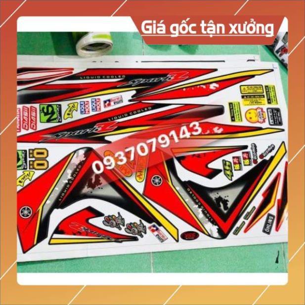 Tem rời exciter 2010 spark đỏ đen