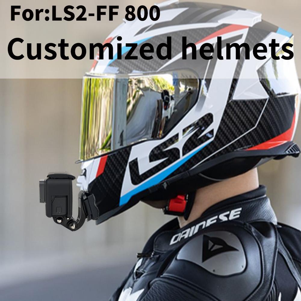 Tuyu Premium Tùy chỉnh mũ bảo hiểm xe máy LS2 MX701 FF801358 Luminium Chin Mount cho GoPro Hero10 Insta360 x2 3 Phụ kiện DJI