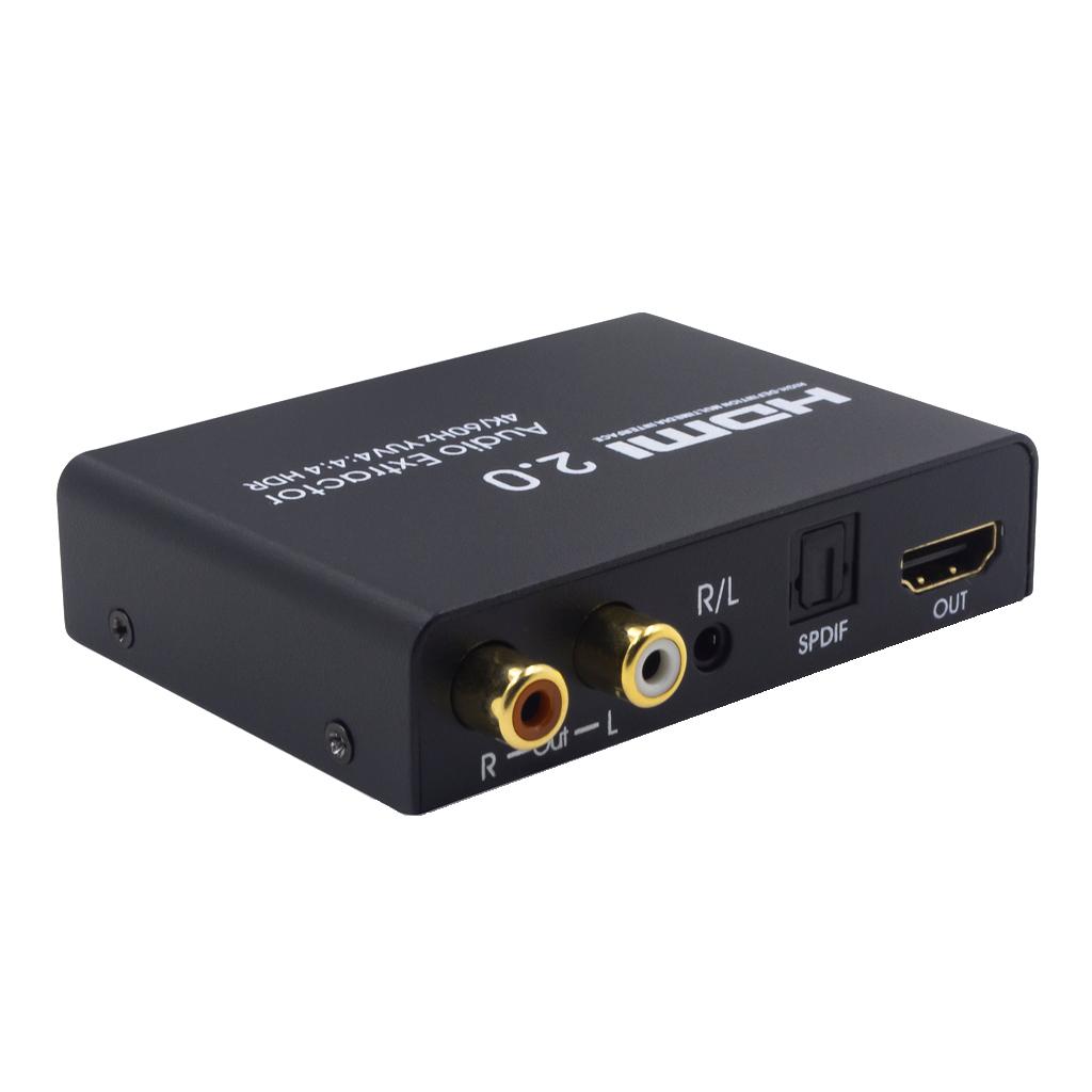 HDMI Audio Extractor Splitter HDMI To SPDIF Optical RCA Stereo L/R 3.5mm