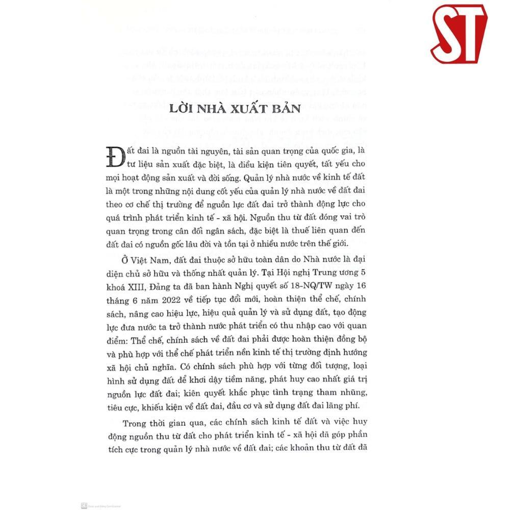 Sách - Quản Lý Nhà Nước Về Kinh Tế Đất Theo Cơ Chế Thị Trường ở Việt Nam - NXB Chính Trị Quốc Gia