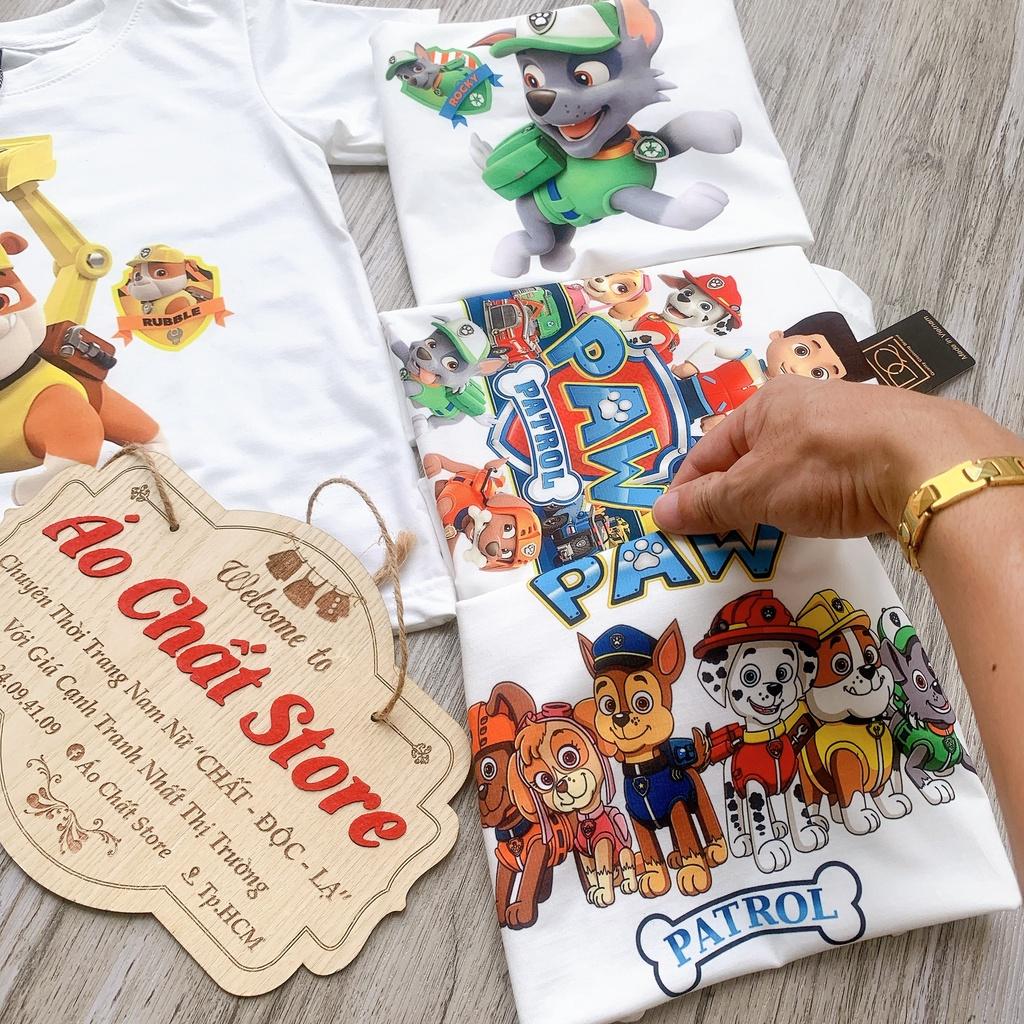 Áo bé trai đội chó cứu hộ Paw Patrol nhân vật CHASE mẫu mới bé trai | bé gái PA30 | Áo Chất Store