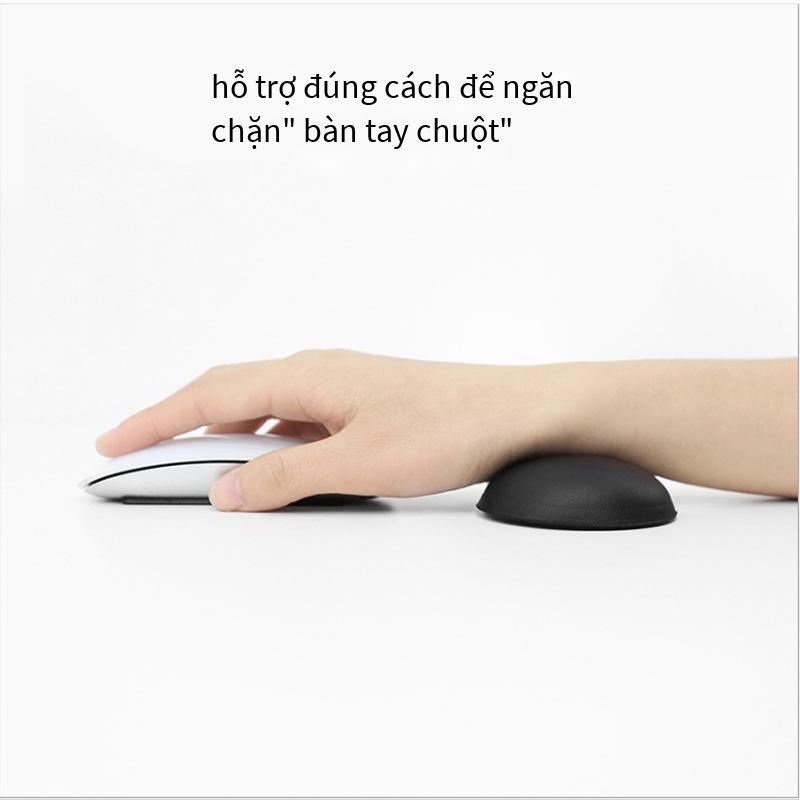 Ưu đãi đặc biệt cho văn phòng tại nhà cổ tay miếng lót chuột bằng da sáng tạo miếng lót tay ba chiều bàn phím silicone bọt nhớ da trơn tại chỗ
