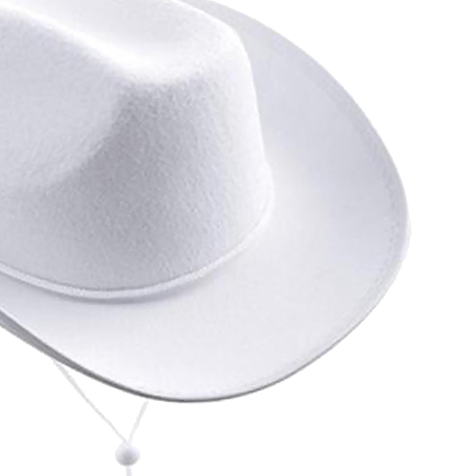 Cowgirl Hats Western Cowboy Hat Decorative Fashion Wide Brim Hat Jazz Hat for Wedding Music Festival Unisex Adults Performance Men Women
