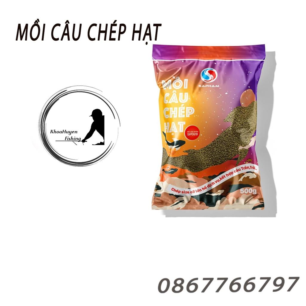 Mồi Câu Chép Hạt SaPham Fishing Giá Chuẩn Gói 500g - KhoaHuyen Fishing