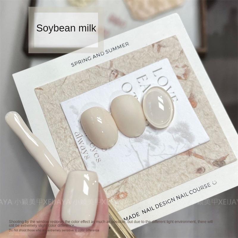 Sơn Gel Trắng Sữa Đậu Nành 15ml Màu Be, Chất Đặc Lên Màu Chuẩn, Độ Bóng Bền Cao, Làm Nail Đẹp Tiện Lợi Cho Mọi Loại Móng Nữ Women sơn  thạch