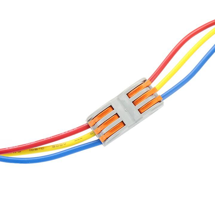 Bộ 5 cút nối dây điện nhanh 2 đầu SPL-2 SPL-3 0,08-2.5 mm2 An Toàn - Linh Hoạt