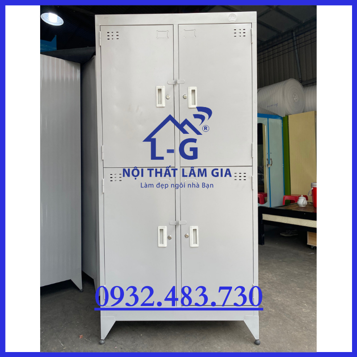 Tủ sắt hồ sơ locker văn phòng 4 cửa sơn tĩnh điện _LGTD4C