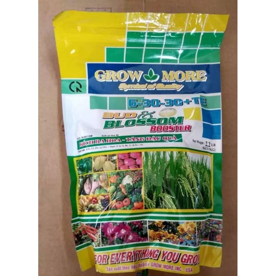PHÂN BÓN LÁ GROWMORE 6-30-30 1kg kích thích ra hoa, phan bon la my tot cho cay ra hoa dong loat