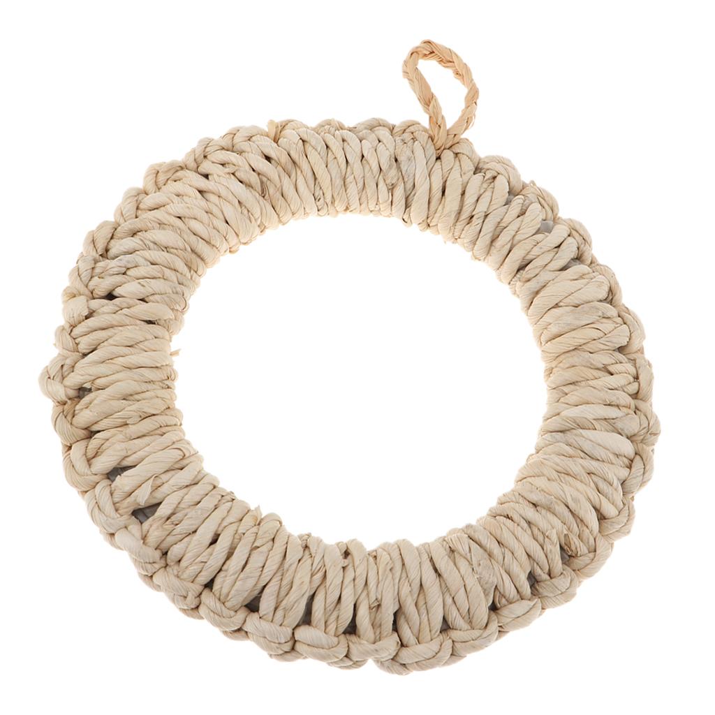 Natural Corn Straw Braided Pot Holder Mat Coaster Woven Placemat 5.9inch