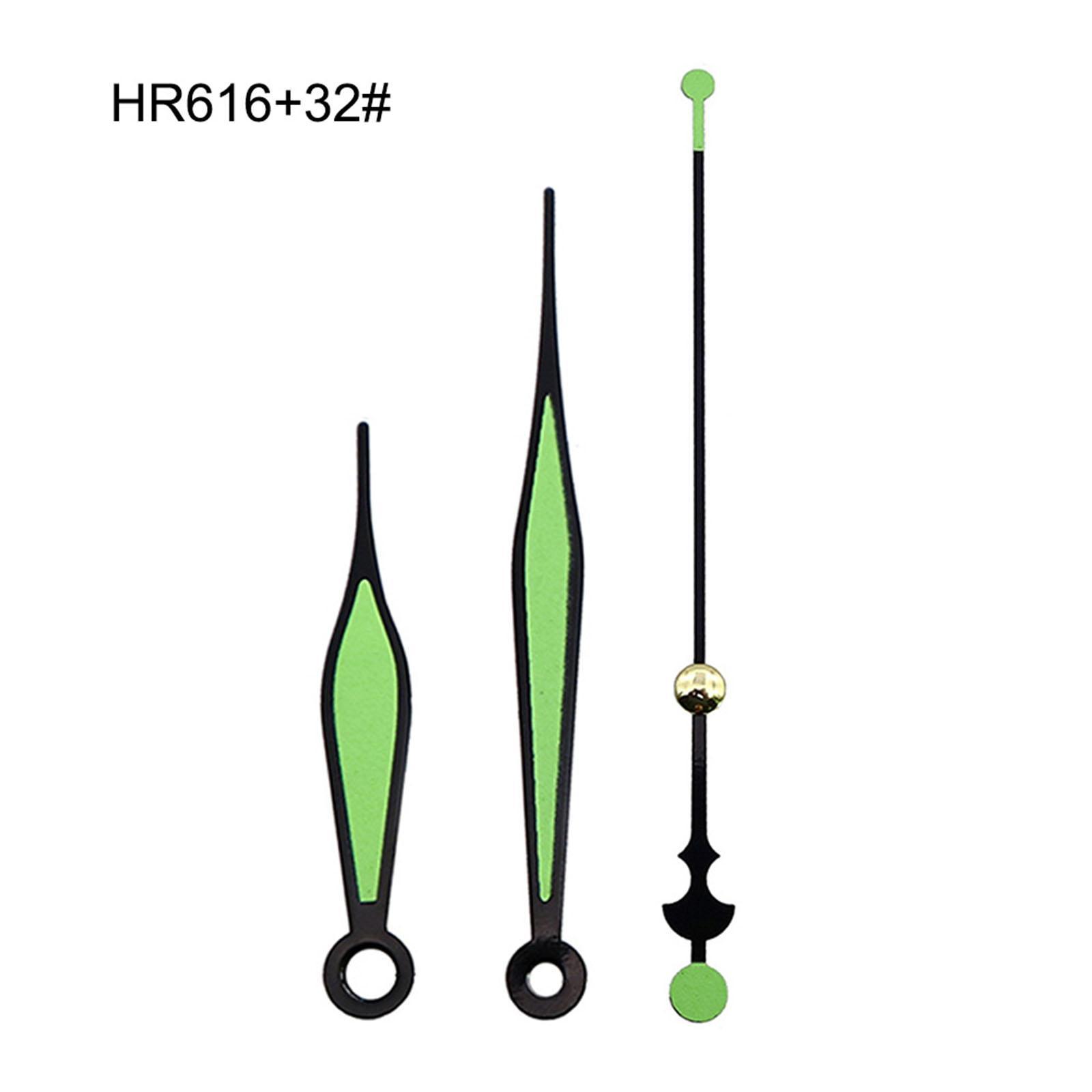 4X Black Wall Clock 3268 Movement Mechanism Hands Wall Repair Tool Parts