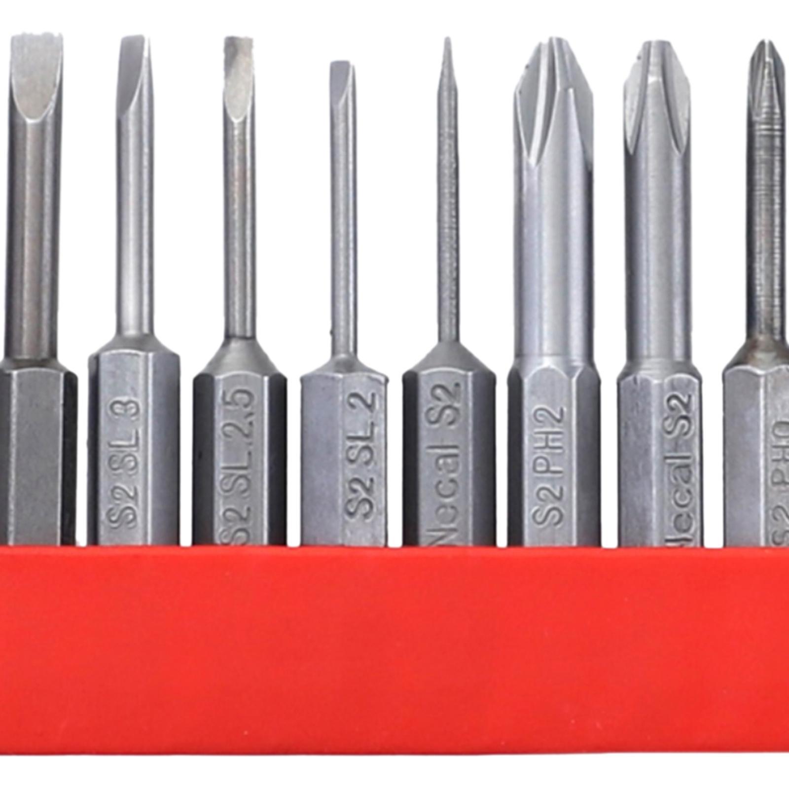 12x Magnetic Screwdriver Bit Set 1/4 inch Hex Shank for Computer Watch