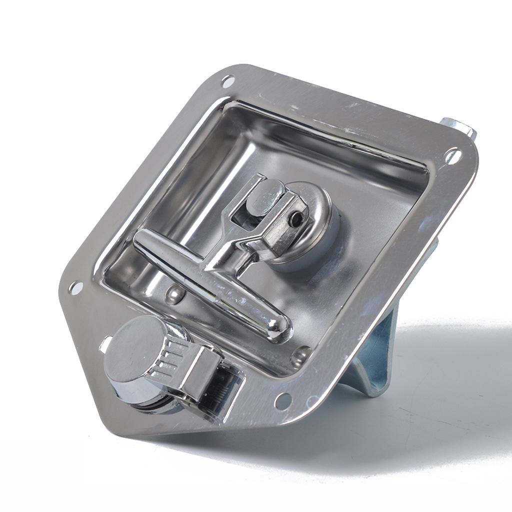 Handle Lock Tool Box for Truck Trailer Stainless Steel Folding T Shape