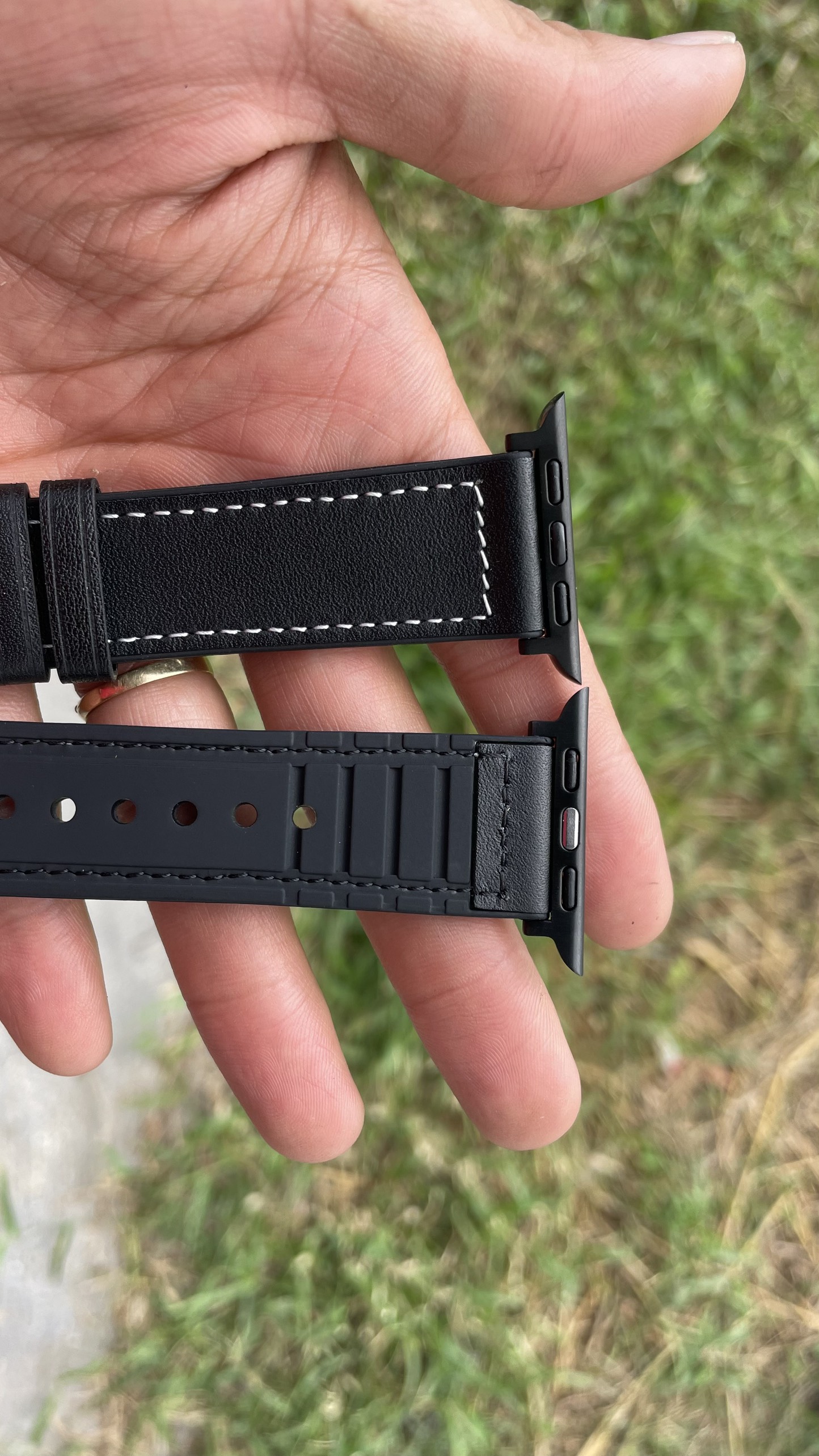 Dây da sáp dầu Vintage cao cấp dành cho Apple watch 40mm/44mm/38mm/42mm kèm hộp gỗ cho Apple watch Series 7 6 SE 5 4 3 2 41mm 45mm