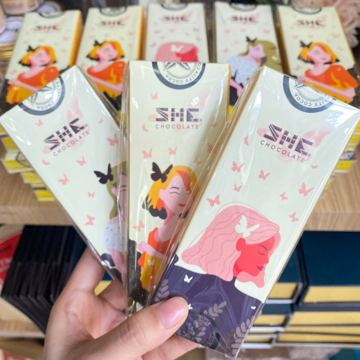 Socola đen nguyên chất 58% cacao đắng vừa ngọt dịu SHE Chocolate