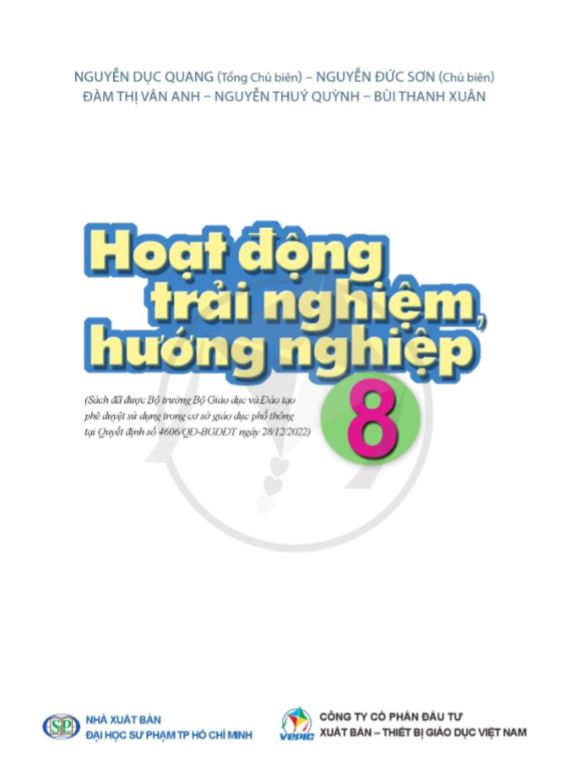 Sách Hoạt Động Trải Nghiệm Hướng Nghiệp Lớp 8 - Bộ Cánh Diều