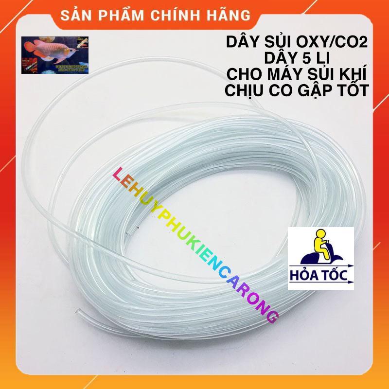 Dây Sủi OXY, Dây OXY 5mm Loại 1 Chịu Co Gập Tốt 1 Mét