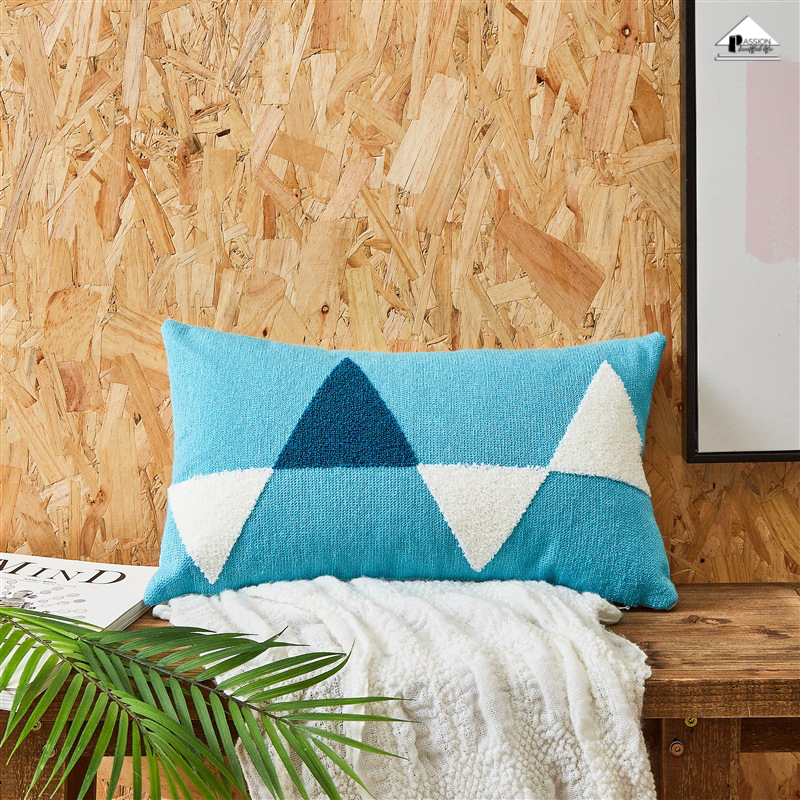 Gối Tựa Lưng, Gối Sofa Bắc Âu Thêu Nổi Họa Tiết Đặc Sắc