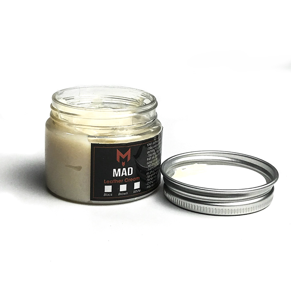 Xi đánh giày MAD Leather Cream 50ml chăm sóc và vệ sinh các sản phẩm về da cao cấp chính hãng, xi kem đánh giày