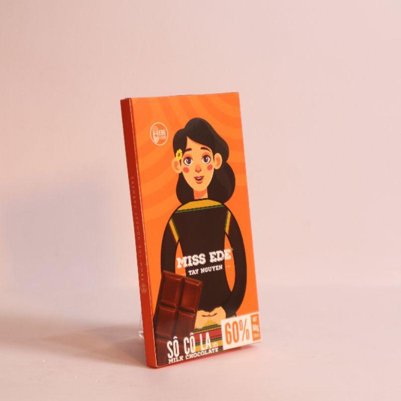 Sô cô la sữa MISS EDE 60% Tây Nguyên - 60g