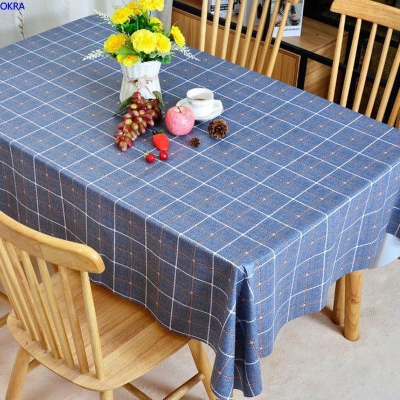 Khăn Trải Bàn Bằng Nhựa PVC Chống Thấm Nước/Dầu/Bụi Bẩn Tiện Dụng