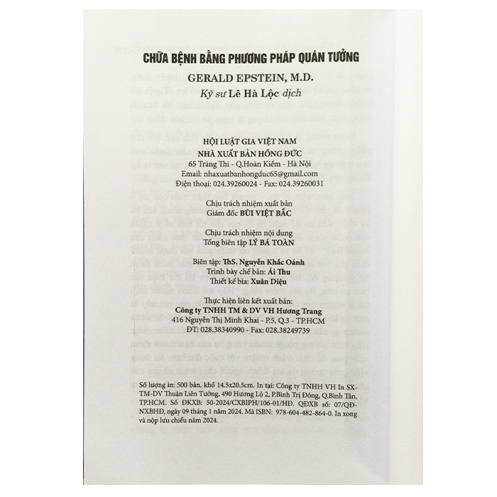 Sách Chữa Bệnh Bằng Phương Pháp Quán Tưởng