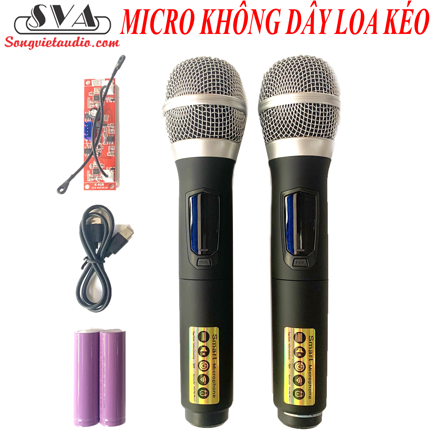 MICRO KHÔNG DÂY LOA KÉO Q168 - KÈM SẠC, PIN