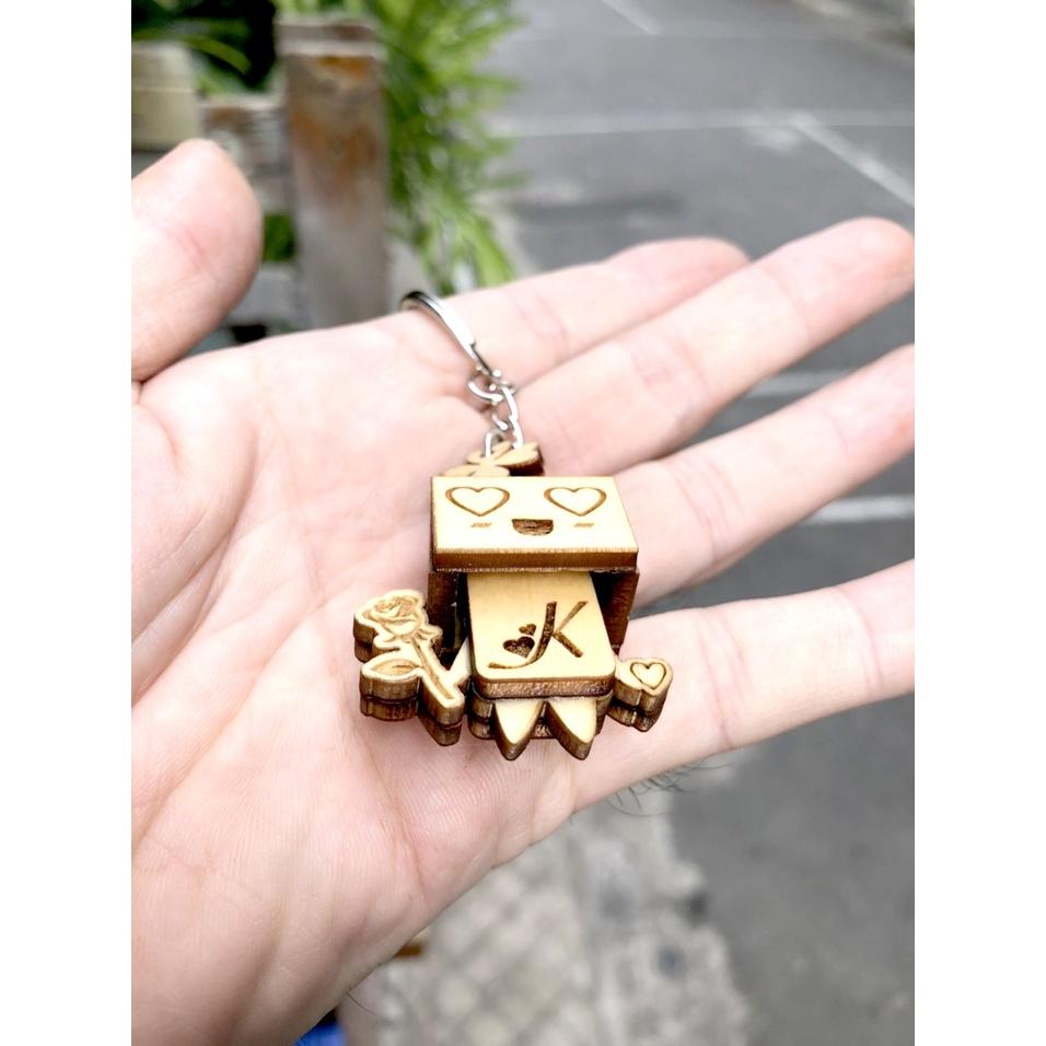 Danbo Tặng Hoa Có tên Của bạn và Người Thân