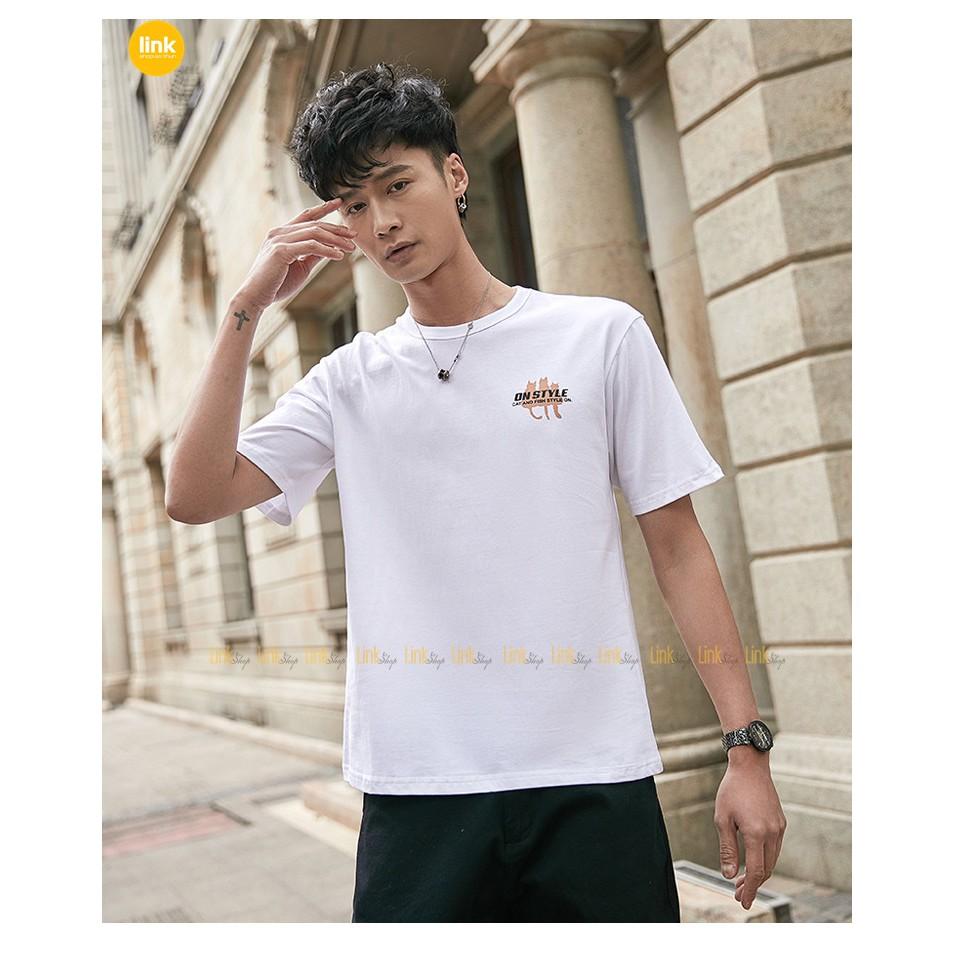 Áo nam mèo siêu chất CAT AND FISH ngắn tay hot trend 2020