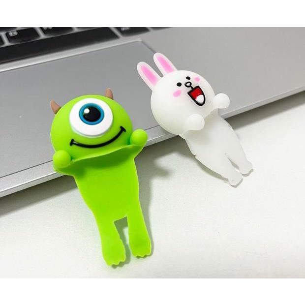 Búp Bê Trang Trí Màn Hình laptop/Điện Thoại Để Bàn Hình Trái Tim Cô Gái Dễ Thương