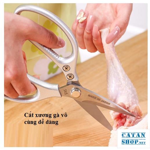 Kéo cắt xương gà sk5 Loại Lớn, Kéo làm bếp Nhật Bản đa năng siêu sắc, cắt tỉa cây cảnh, cắt vải, tiện dụng, cầm chắc tay