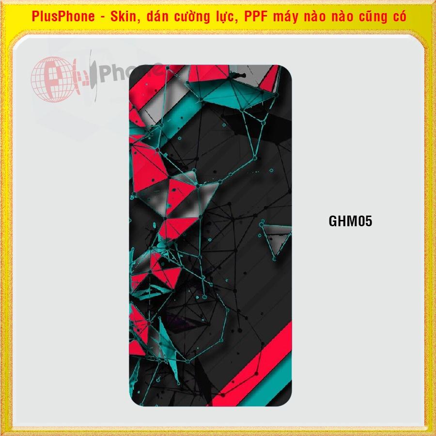 Dán Skin mặt sau cho iPhone 4, 4s, 5, 5c, 5s, 5 SE, 6, 6s, 6 Plus, 7, 7 Plus, 8, 8 Plus in phối màu