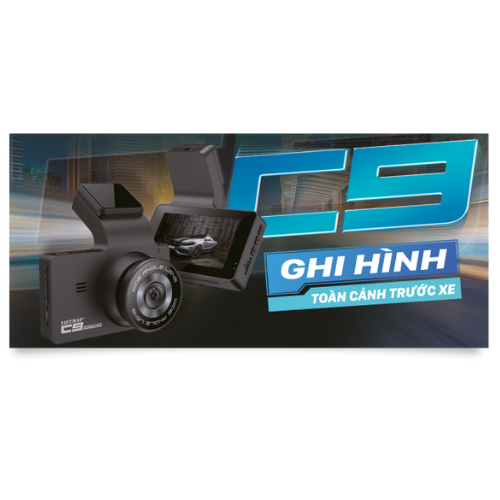 VIETMAP C9 - Camera hành trình Full HD góc rộng 170° - Hàng chính hãng