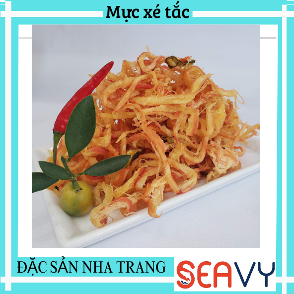 Đặc Sản Nha Trang - Mực Xé Sợi Tắc ,Seavy Hộp 500G
