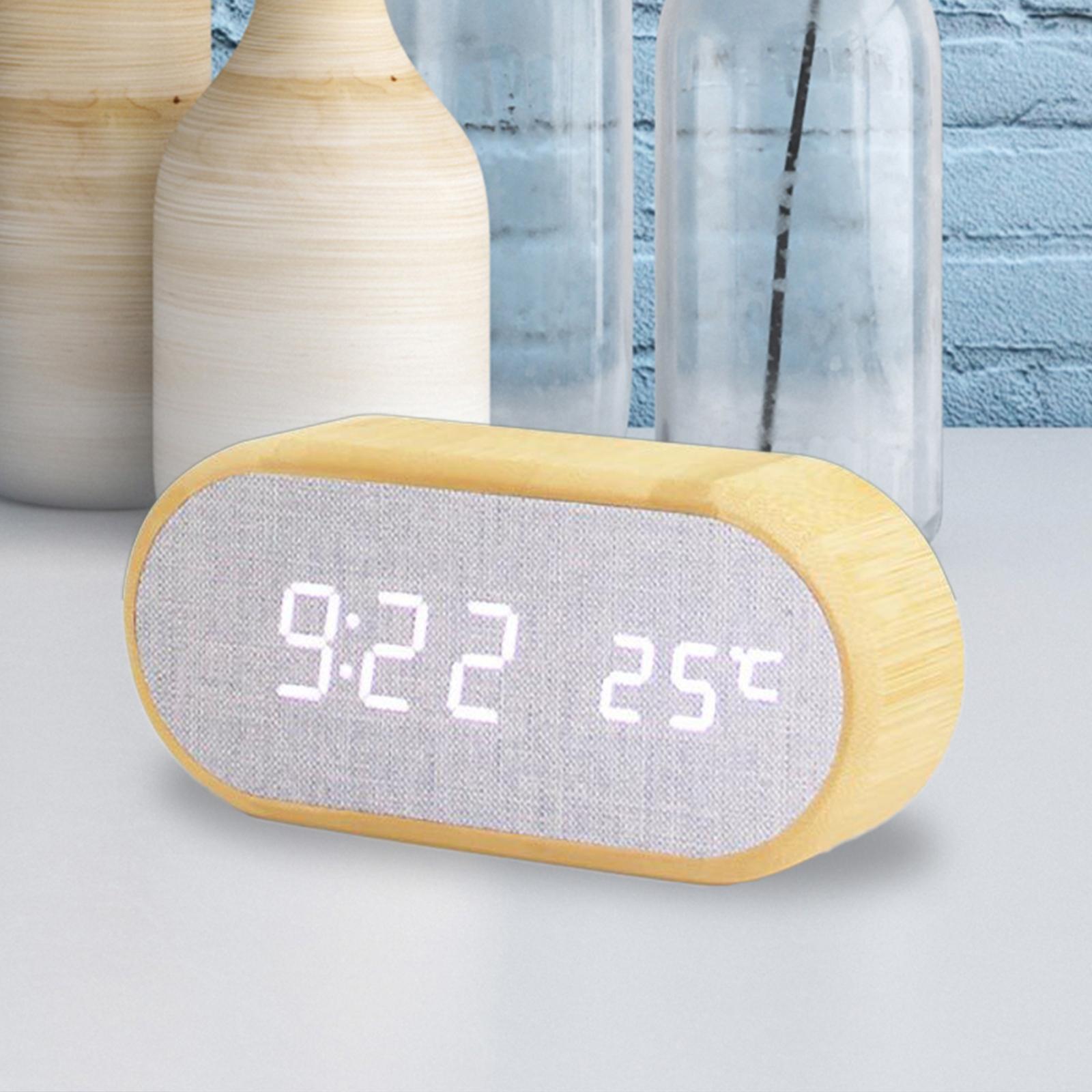 Sound Control Electronic  Clock Snooze Desktop Clock Multifunctional