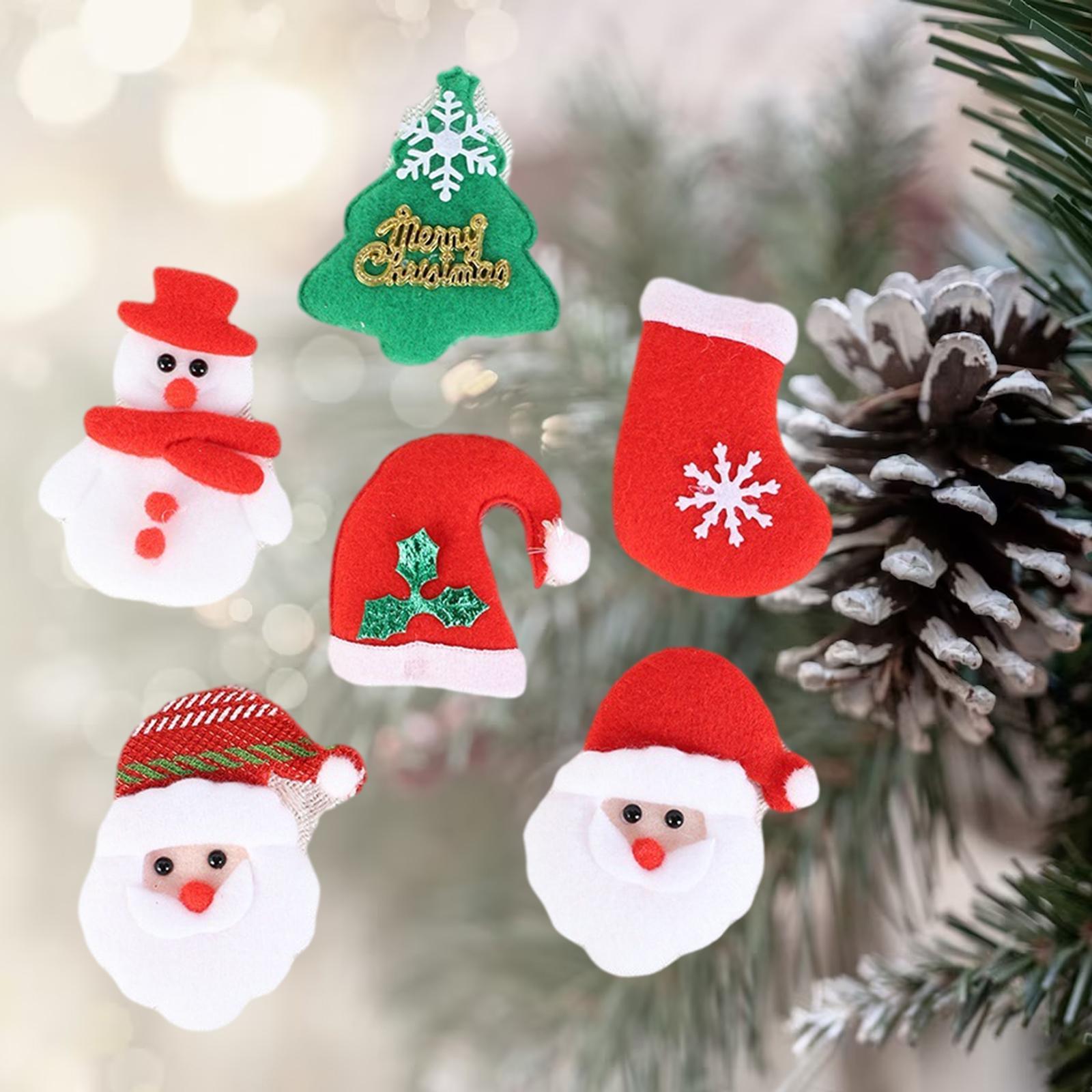 6x Christmas Ornaments Atmosphere Festive Party Supplies Hanging Decoration
