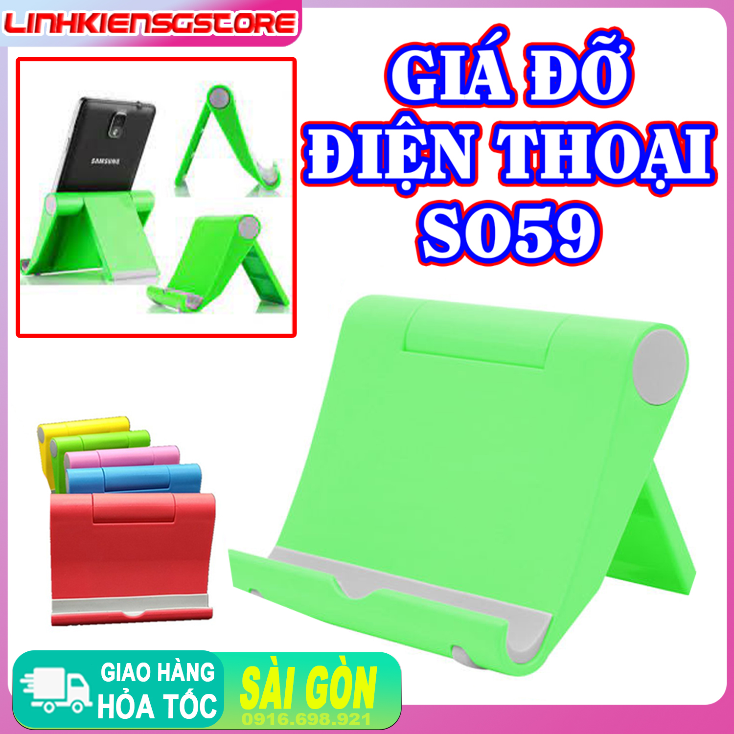 giá đỡ điện thoại, máy tính bảng S059 (Hàng Mẫu Lớn)