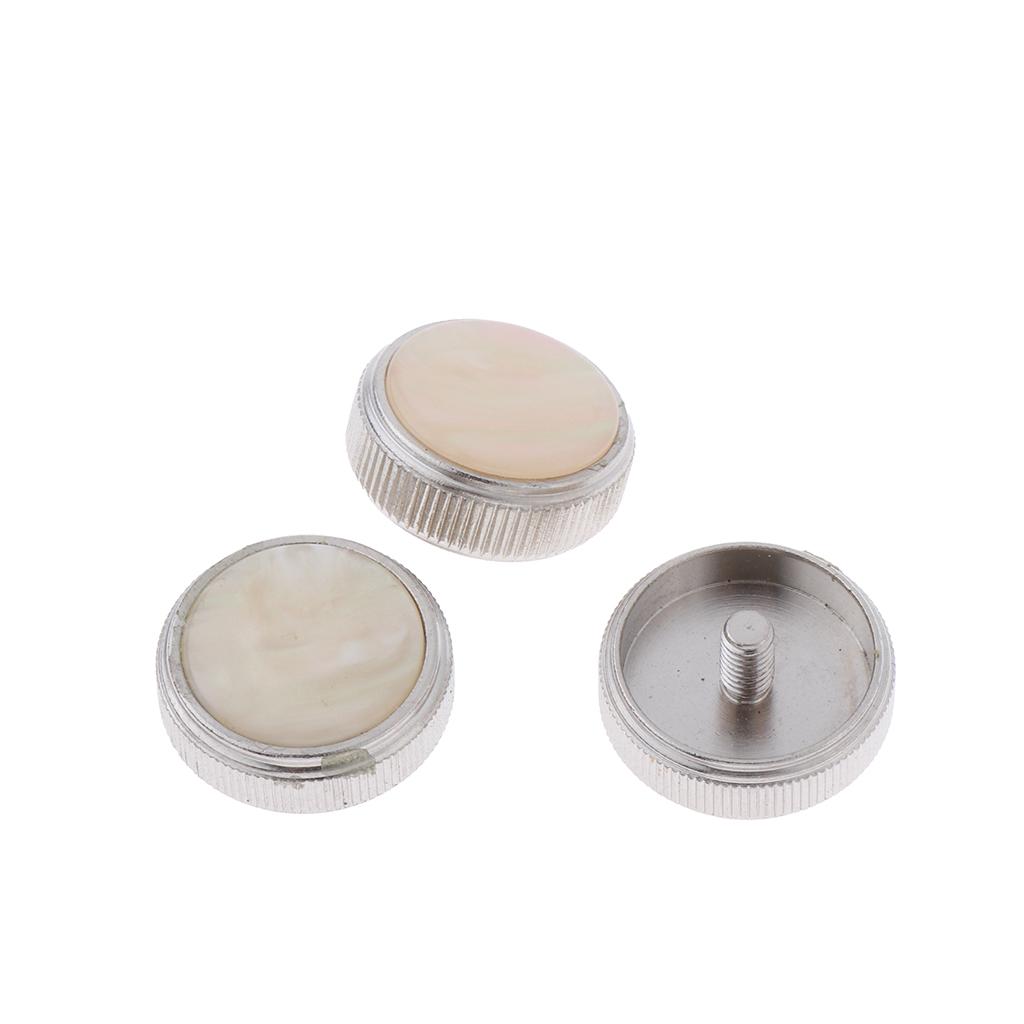 Sunnimix 3 Miếng Hợp Kim Euphonium Van Ngón Tay Cài Nút Đồng Gió Có Công