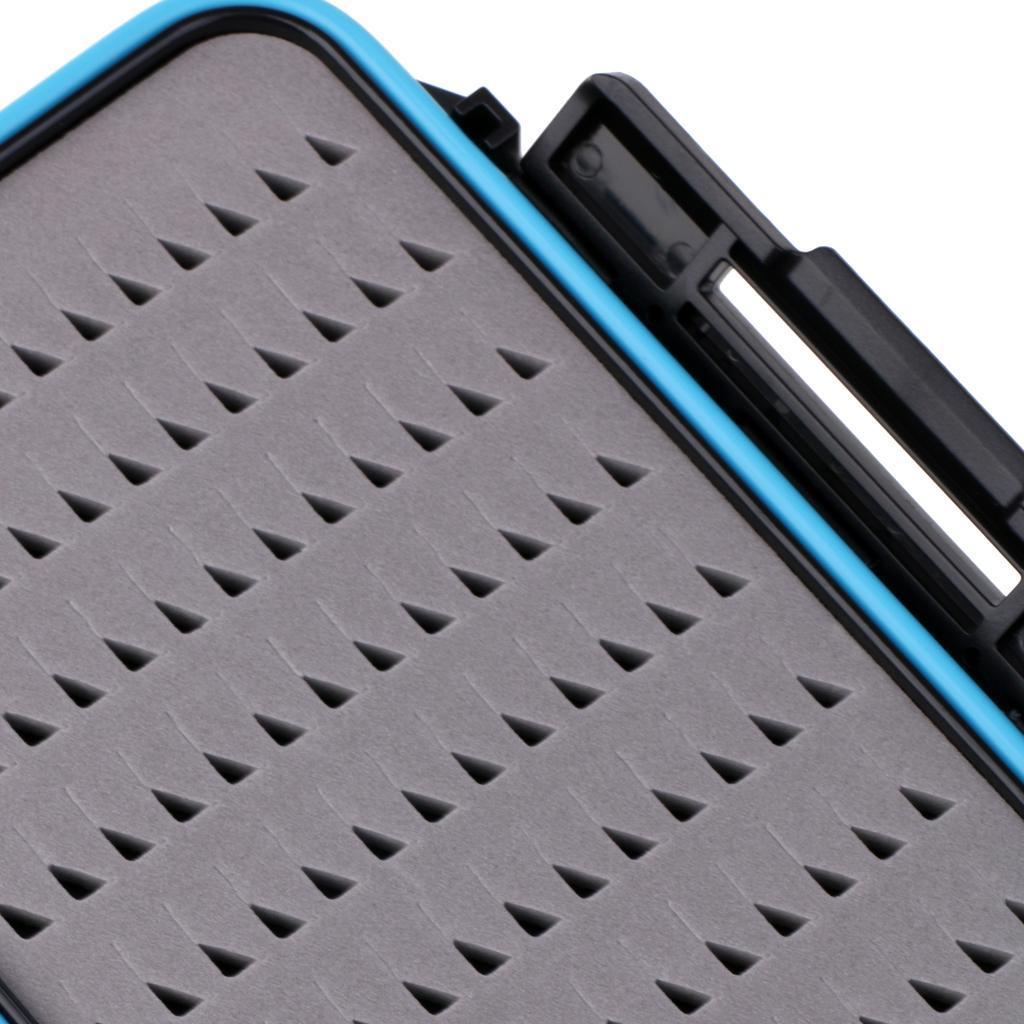 ABS Plastic High-capacity Two-sided Waterproof Fly Box Slit Foam/Easy Grip Foam Multi-function Fly Fishing Box